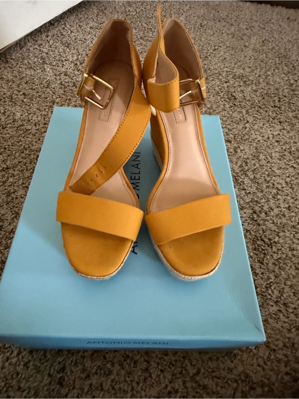 Women’s Mustard Yellow Ankle-Strap Sandals